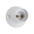 Receptáculo recto E27 blanco - C76412