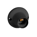 Receptáculo recto E27 negro - C76410