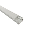 Regleta aluminio para cinta LED 1mt 17x9mm aplicar - ZU0674
