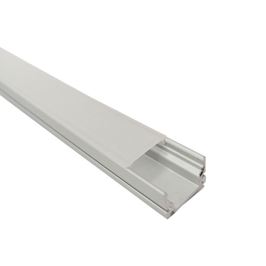 Regleta aluminio para cinta LED 1mt 17x9mm aplicar - ZU0674