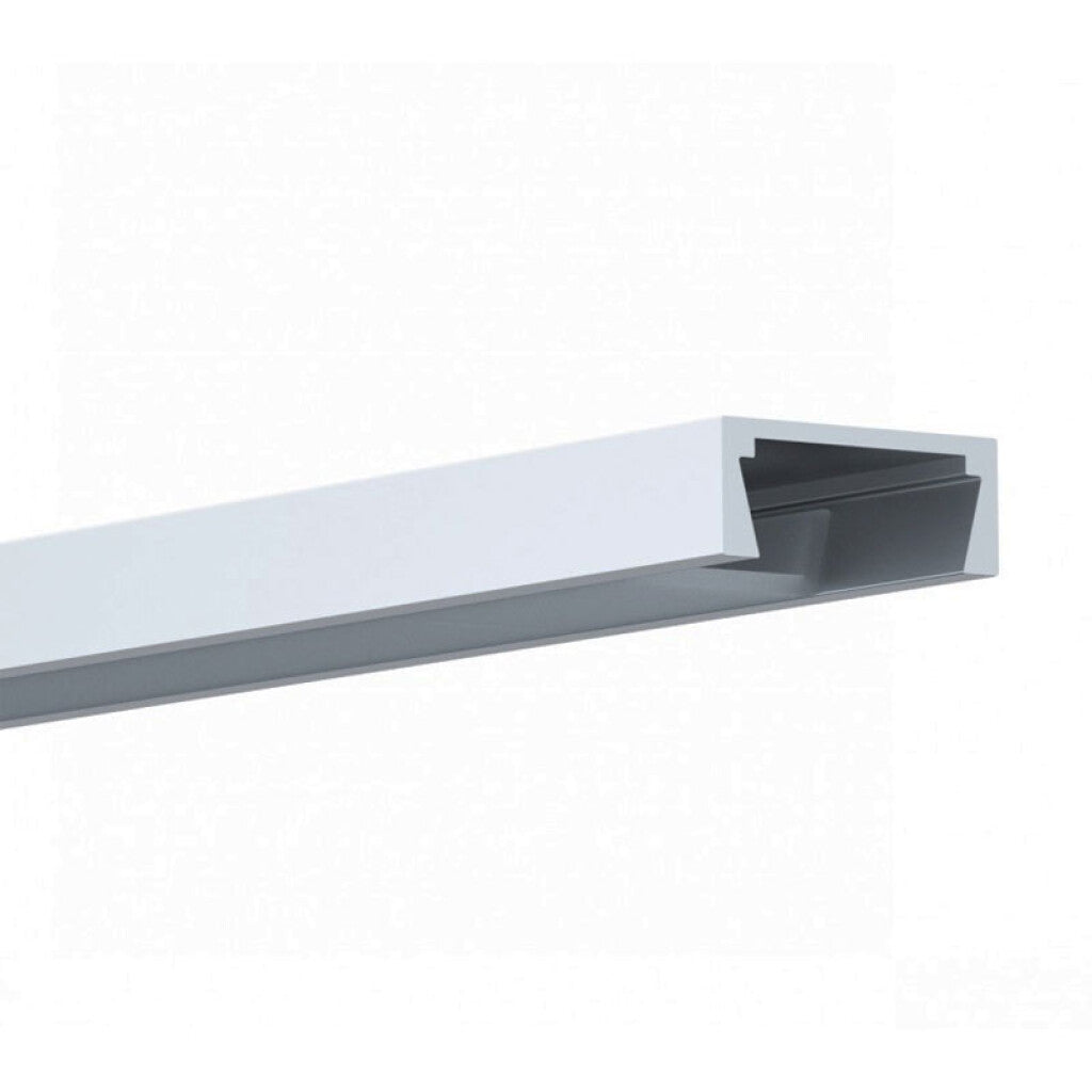 Regleta aluminio para cinta LED 2mt 15x6mm aplicar - ZU0672