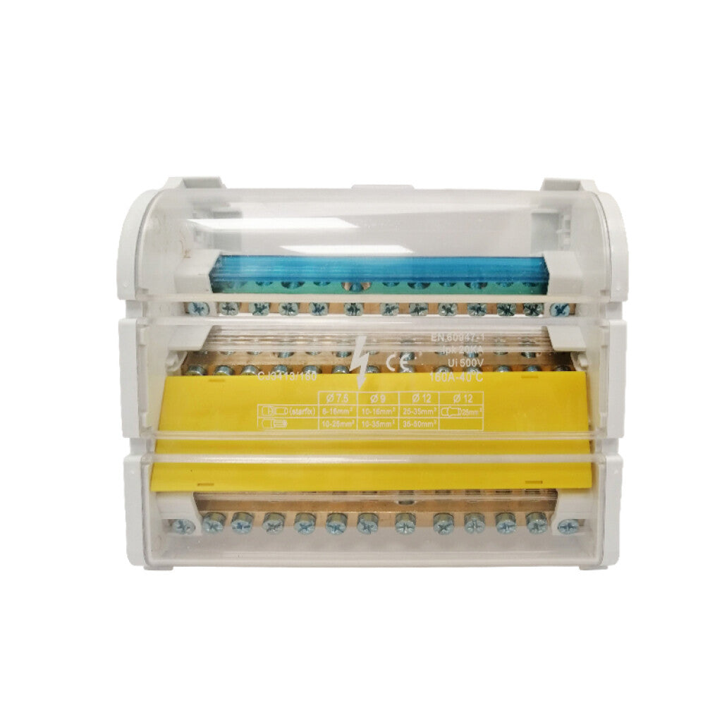 Repartidor 4P-12 160A Ent:1x50mm² Sal:4x35+8x25mm² - CE3022
