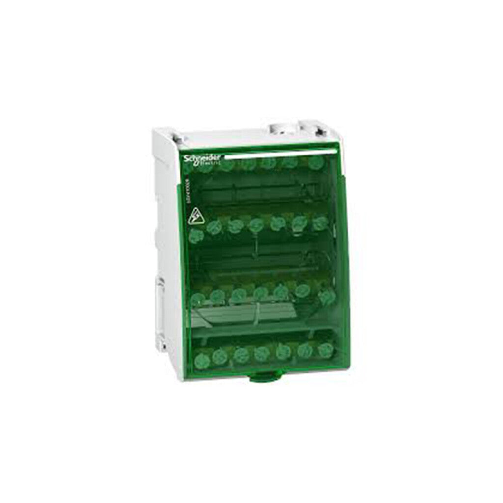 Repartidor modular riel DIN 4P 100A 28 conexiones - MG1130