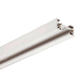 Riel 2 vías con tapas laterales color blanco 2mts - ZU0482