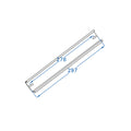 Riel din para 16 módulos, 30cm de largo - GR7316