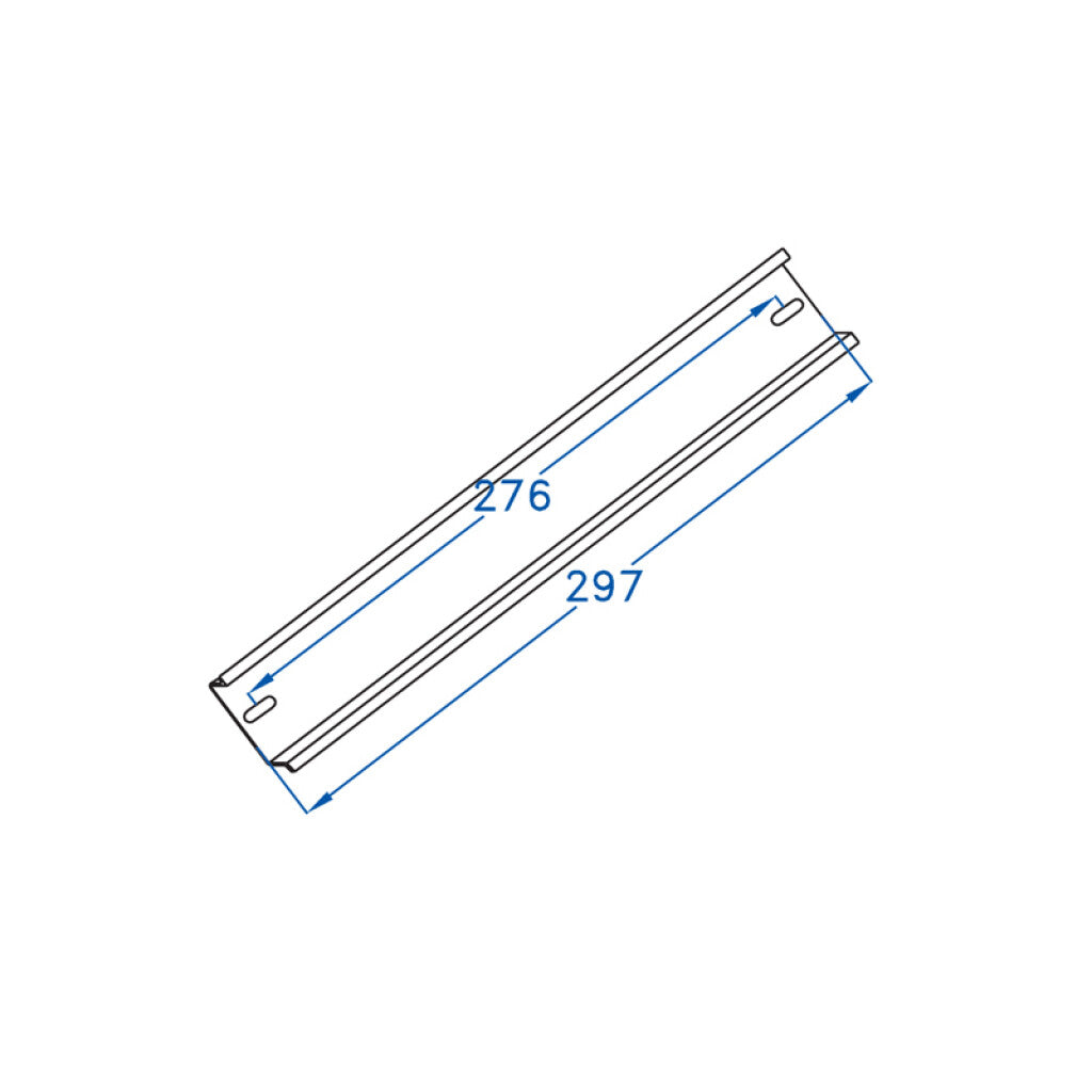 Riel din para 16 módulos, 30cm de largo - GR7316