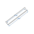 Riel din para 4 módulos, 10cm de largo - GR7308