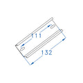Riel din para 6 módulos, 13cm de largo - GR7310
