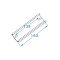 Riel din para 8 módulos, 16cm de largo - GR7312