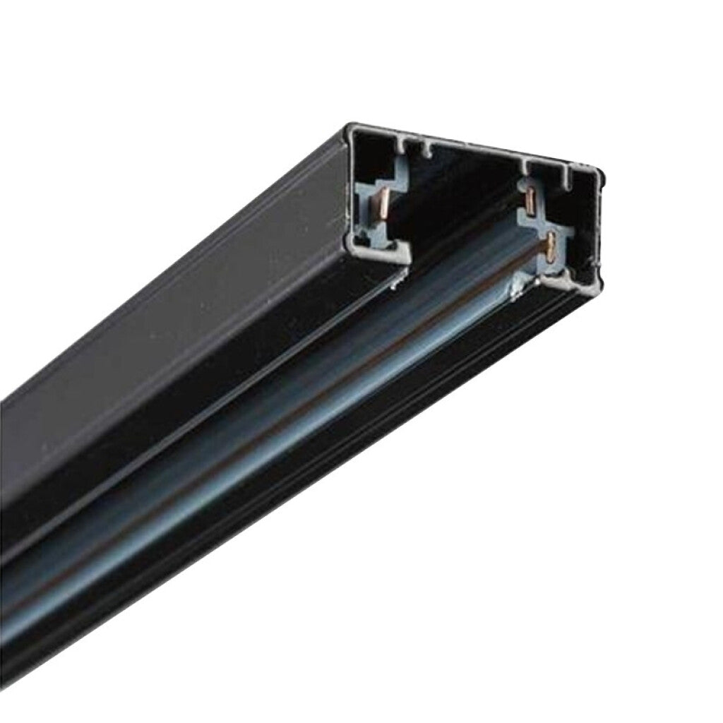 Riel lineal electrificado de tres vías, negro 2M - NV1505