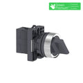 Selector 2 pos. 1NA maneta corta ø22mm negro Easy - TL5020