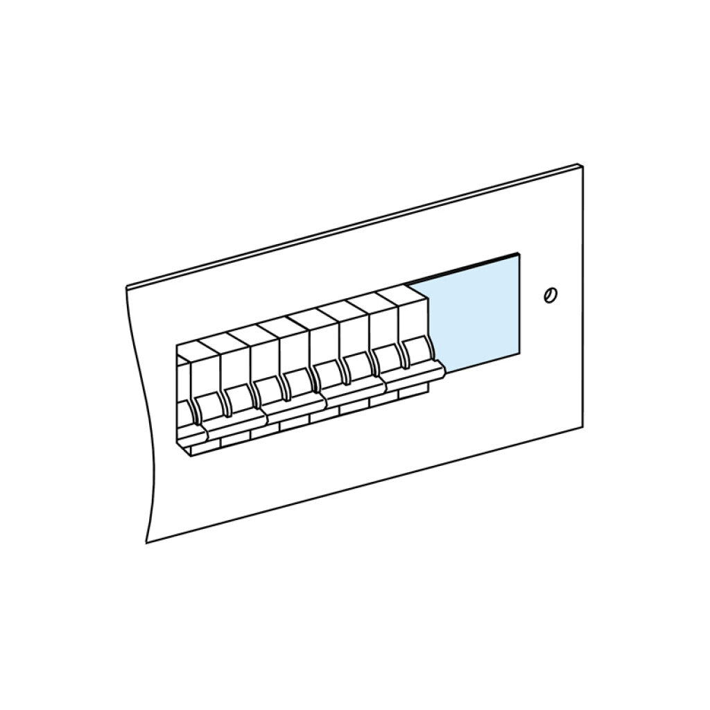 Set de 4 obturadores p/Acti9 largo 9mm - MI3221