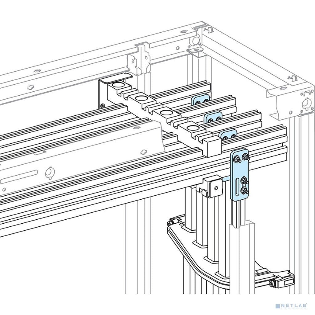 Soporte inferior p/barra distrib. vertical 1600A - MG1879