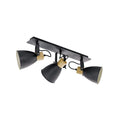 Spot de 3 luces E27 campanas acero negro COSWARTH - EG4071