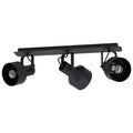 Spot de 3 luces E27 pant. metálicas negro CASIBARE - EG4204