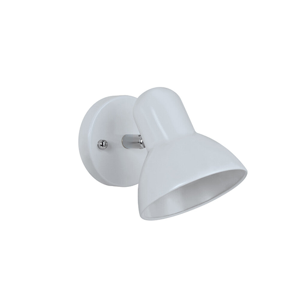 Spot de pared campana blanco base redonda 1XE27 - IX9766