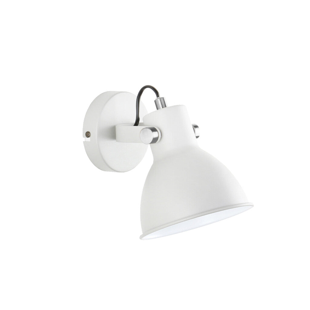 Spot de pared campana blanco direccionable 1XE27 - IX9760