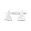 Spot de pared campana blanco direccionable 2XE27 - IX9760X