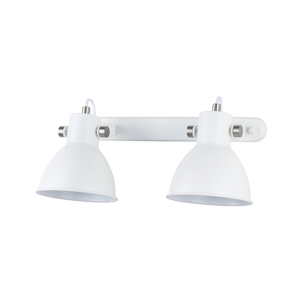 Spot de pared campana blanco direccionable 2XE27 - IX9760X