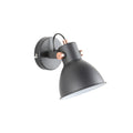 Spot de pared campana negro direccionable 1XE27 - IX9758