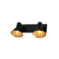 Spot de pared tipo campana negro de 2 luces 2XE14 - IX9750