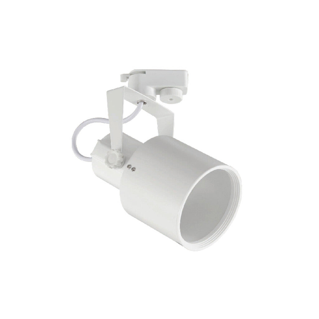 Spot de riel en metal blanco 1XE27 PAR30 Cuello Alto - IX9616