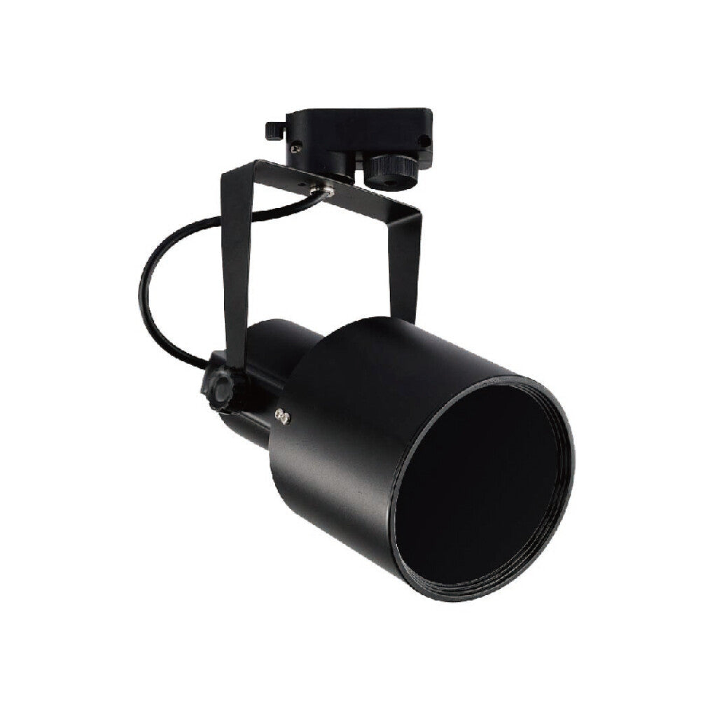 Spot de riel en metal negro 1XE27 PAR30 Cuello alto - IX9614