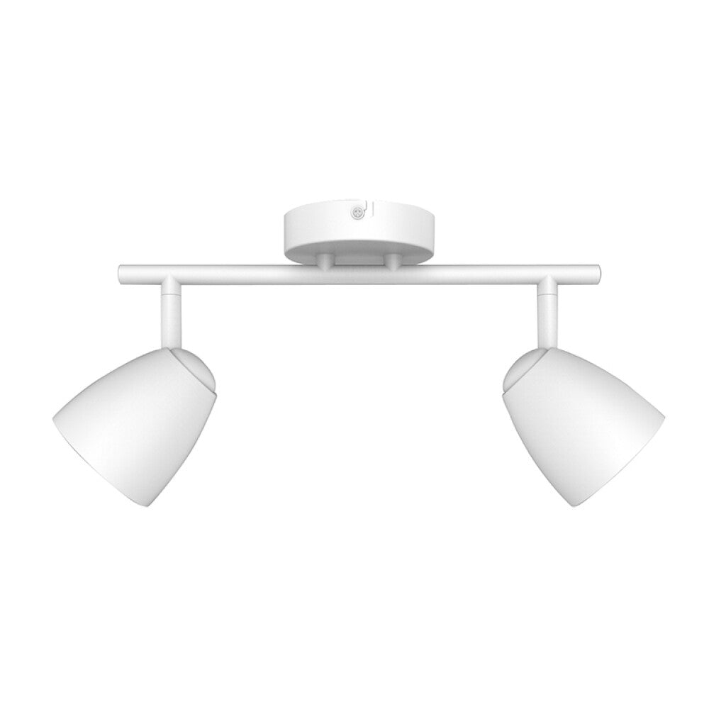 Spot de techo blanco tipo varal 2 luces 2XGU10 - IX9730
