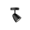 Spot de techo negro base redonda 1XGU10 - IX9722