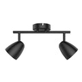 Spot de techo negro tipo varal de 2 luces 2XGU10 - IX9724
