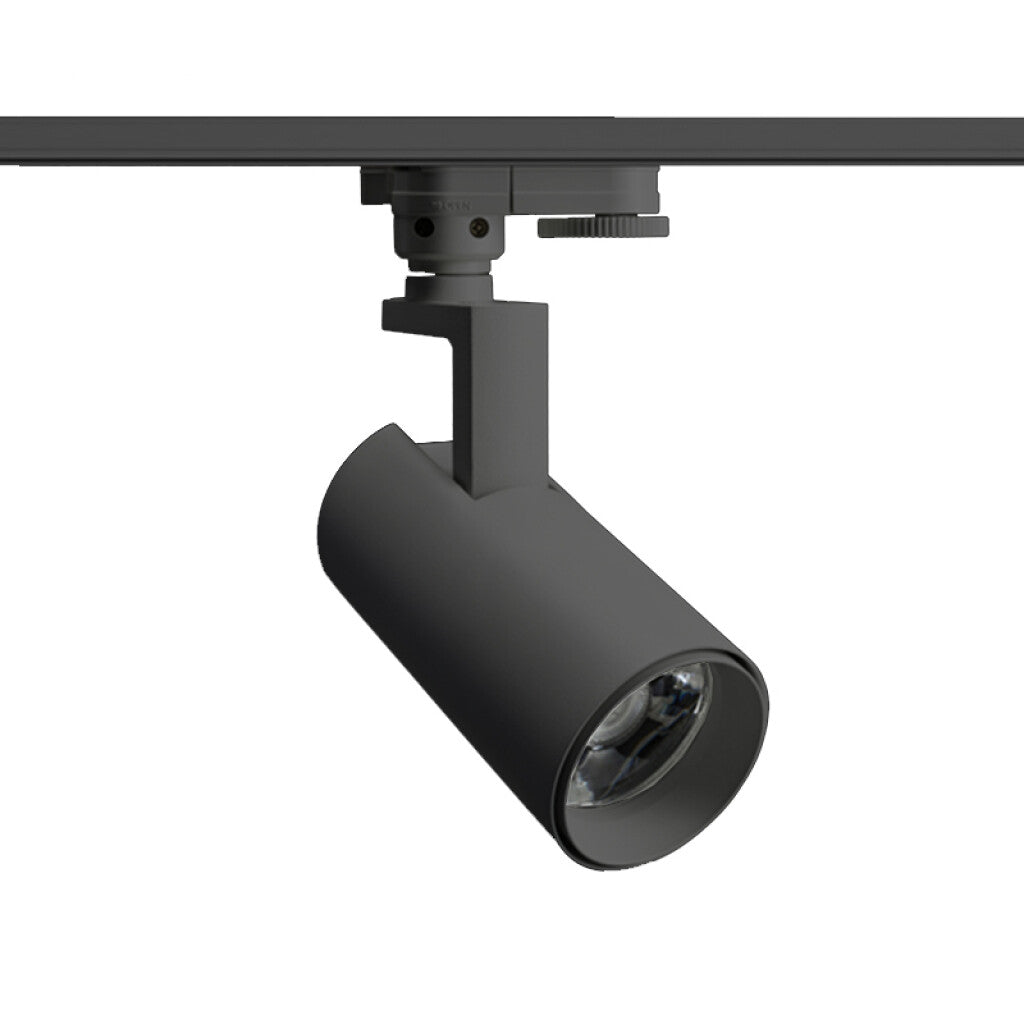 Spot LED integrado p/riel 15W cálida 36° negro - NV0404