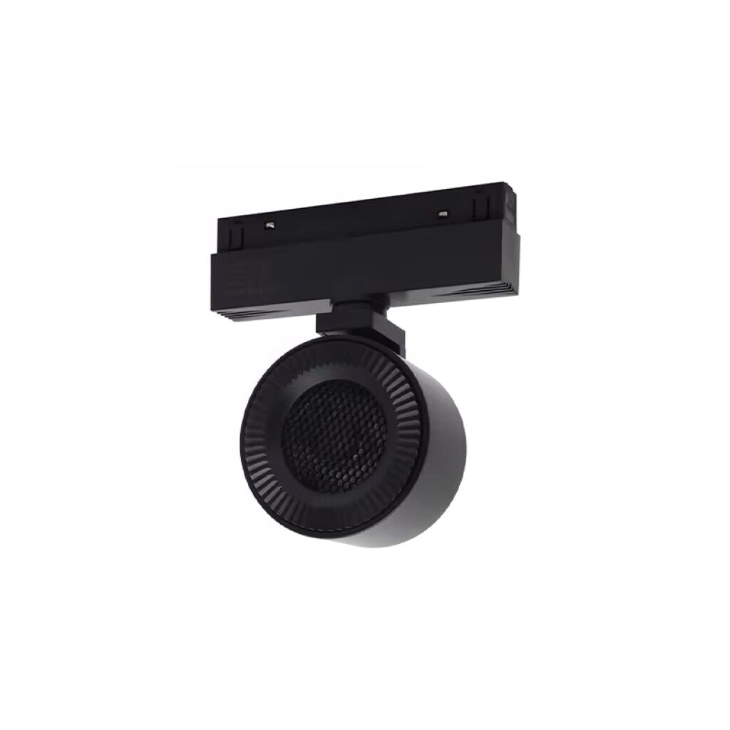 Spot led para riel magnético negro Ø65 12w 24° 840 lm cálido - IX4354