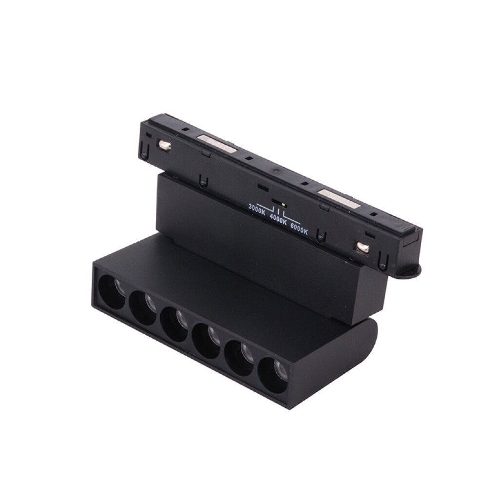 Spot Led rect p/riel magnet. 6W 420lm 3tonos 24° - ZU0550