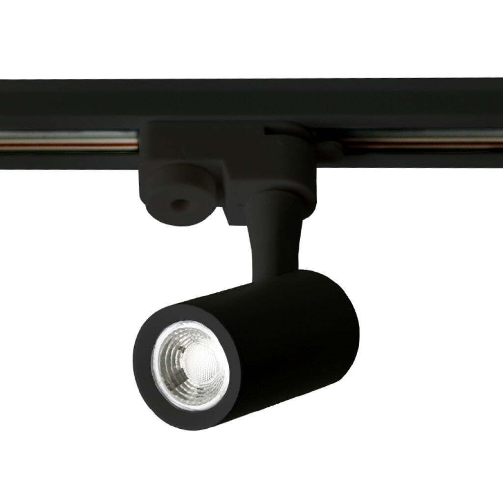 Spot LED riel aluminio negro 6W 600Lm cálido - IX4109