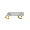 Spot metal blanco base rectangular 2xGU10 - IX9708