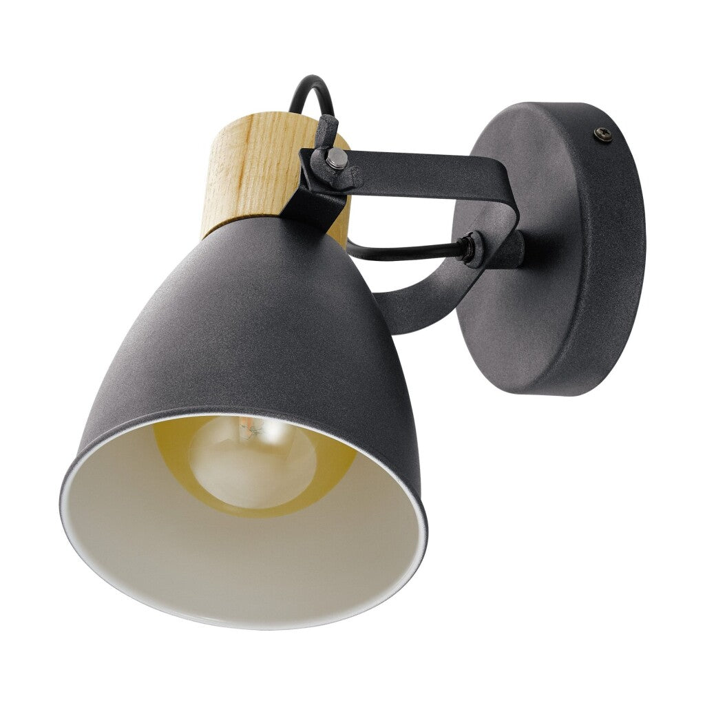 Spot móvil campana acero negro E27 COSWARTH - EG4069
