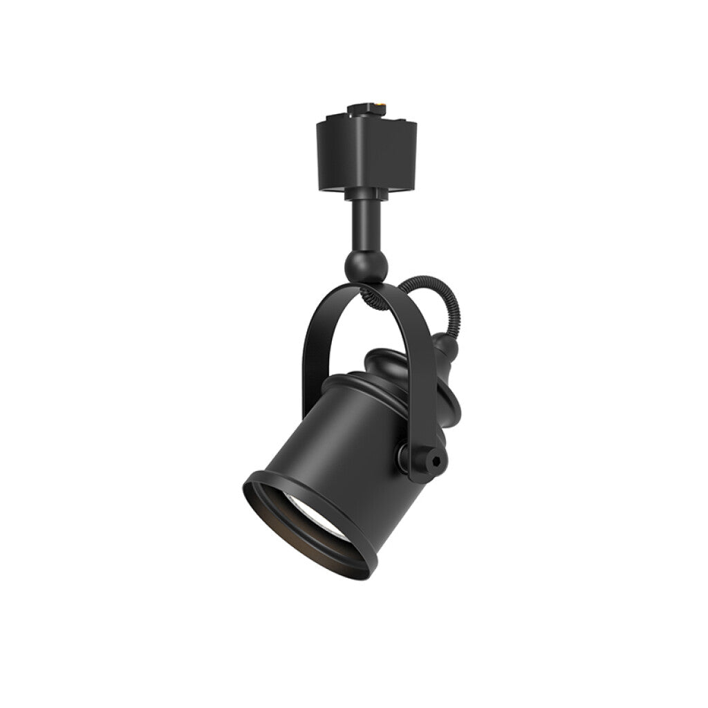Spot para riel vintage de color negro 1xGU10 - IX9626