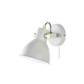 Spot pared campana blanco E27 interrupt. en cable - IX9759