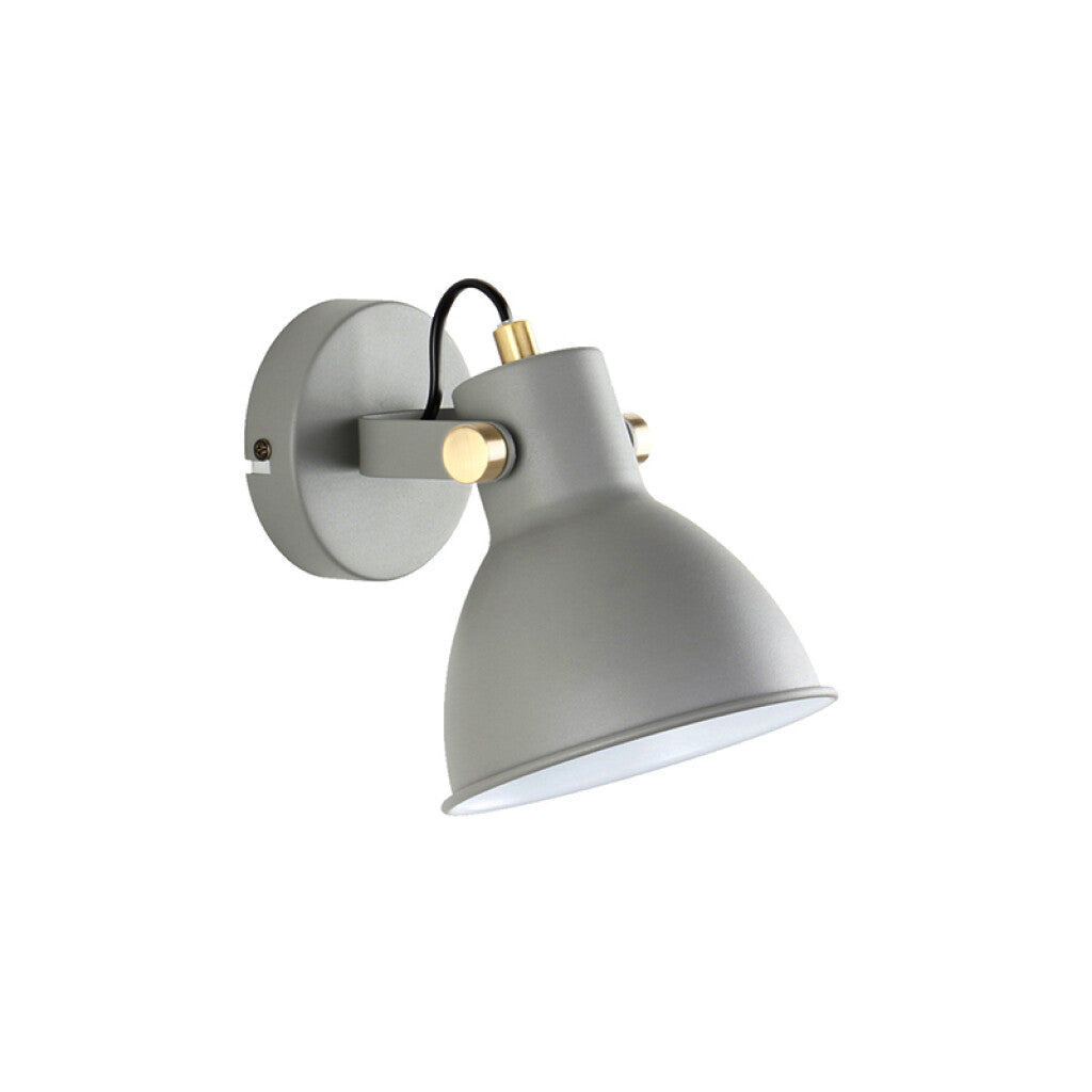 Spot pared campana gris claro direccionable 1XE27 - IX9761