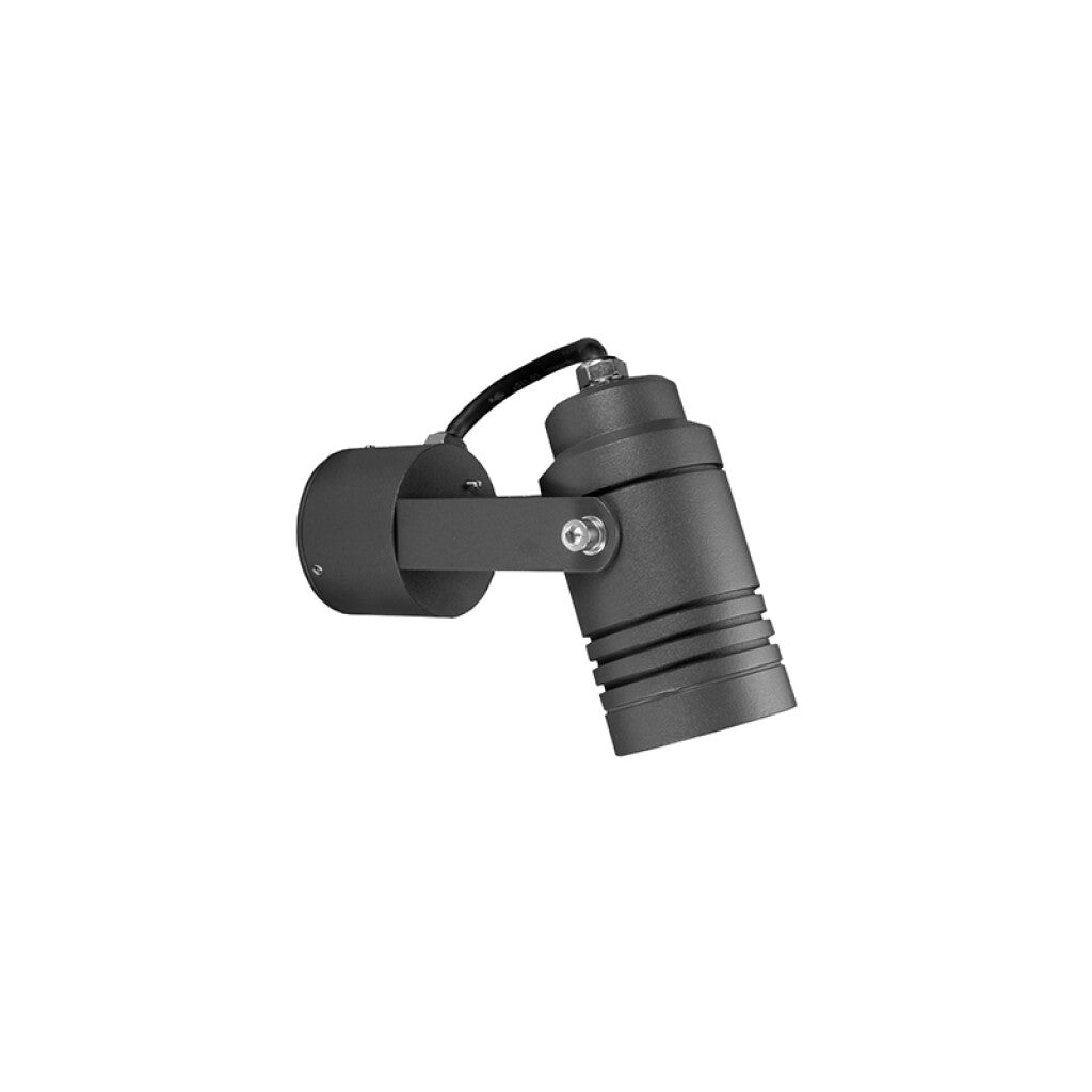 Spot pared LED gris GU10 orientable IP65 Ø60x130mm - AO1175