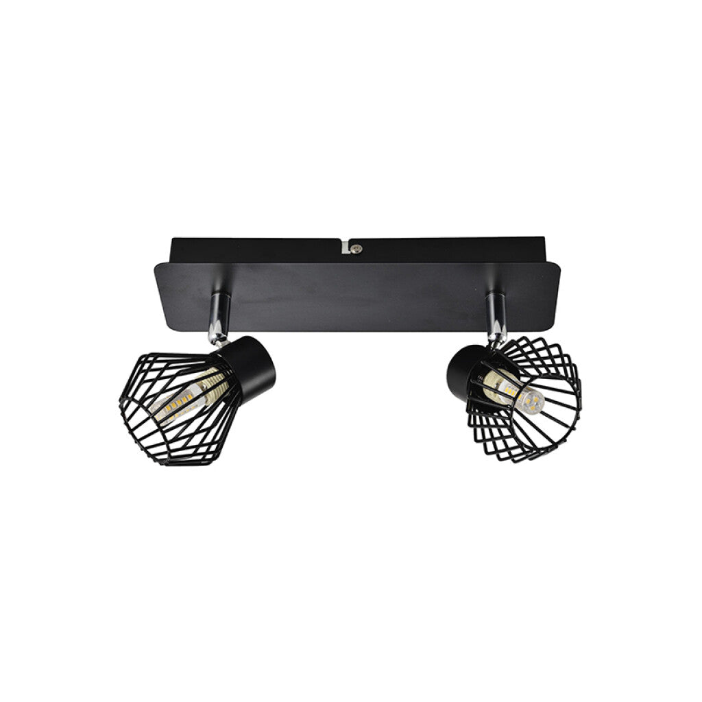 Spot pared negro vintage tipo reja 2XG9 - IX9746