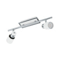 Spot varal blanco/cromo 2XGU10 INCL 5W DAVIDA - EG2062