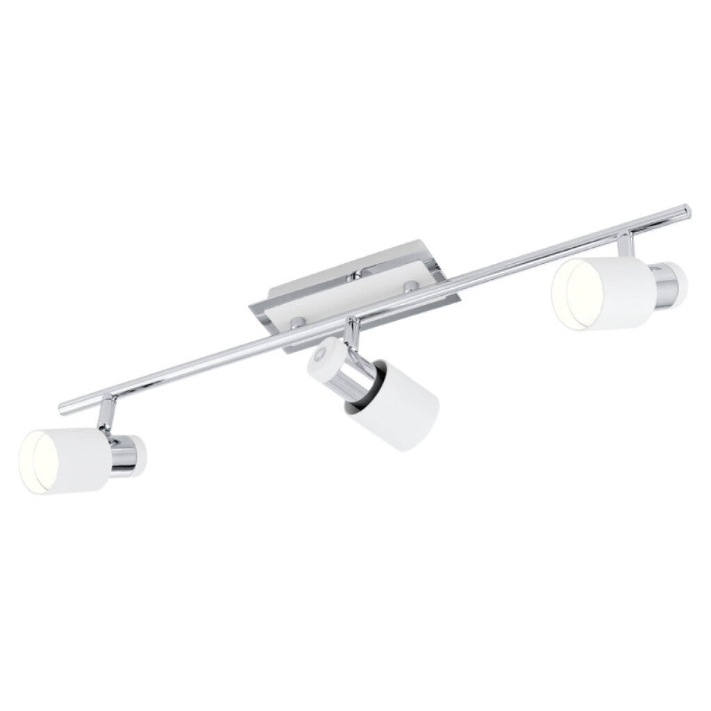 Spot varal blanco/cromo 3XGU10 INCL 5W DAVIDA - EG2064