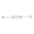Spot varal blanco/cromo 4XGU10 INCL 5W DAVIDA - EG2066