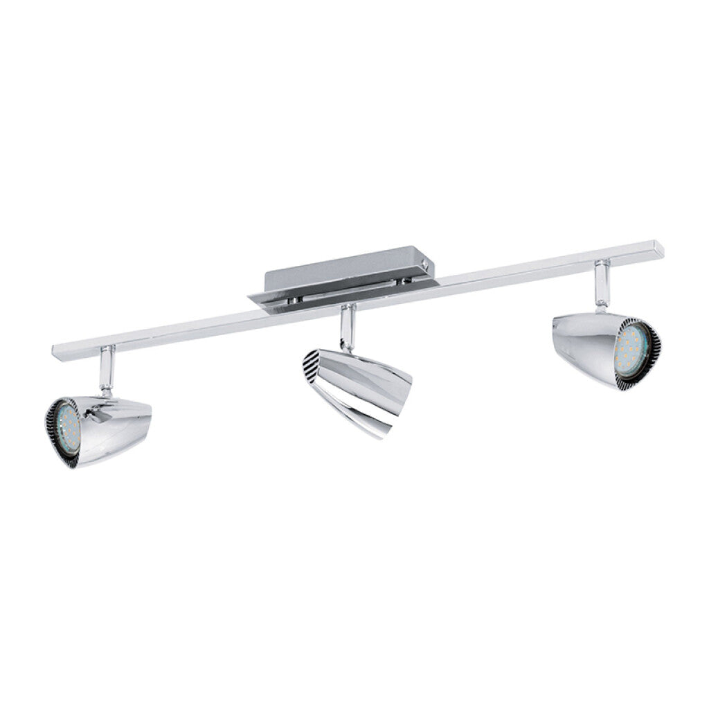 Spot varal cromo 3XGU10 inclui. 2,8W 3000K CORBERA - EG2234
