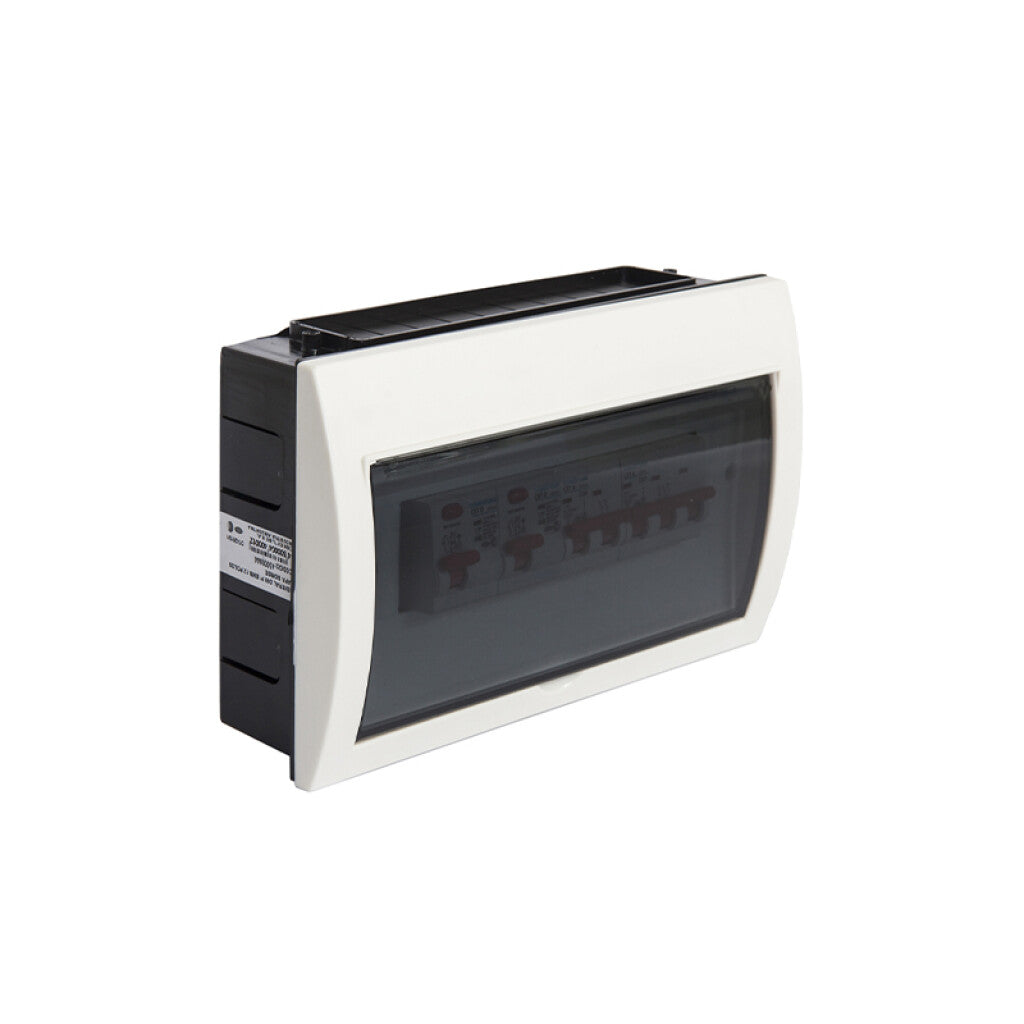 Tablero embutir 12 mód. DIN puerta fumé - CO7458