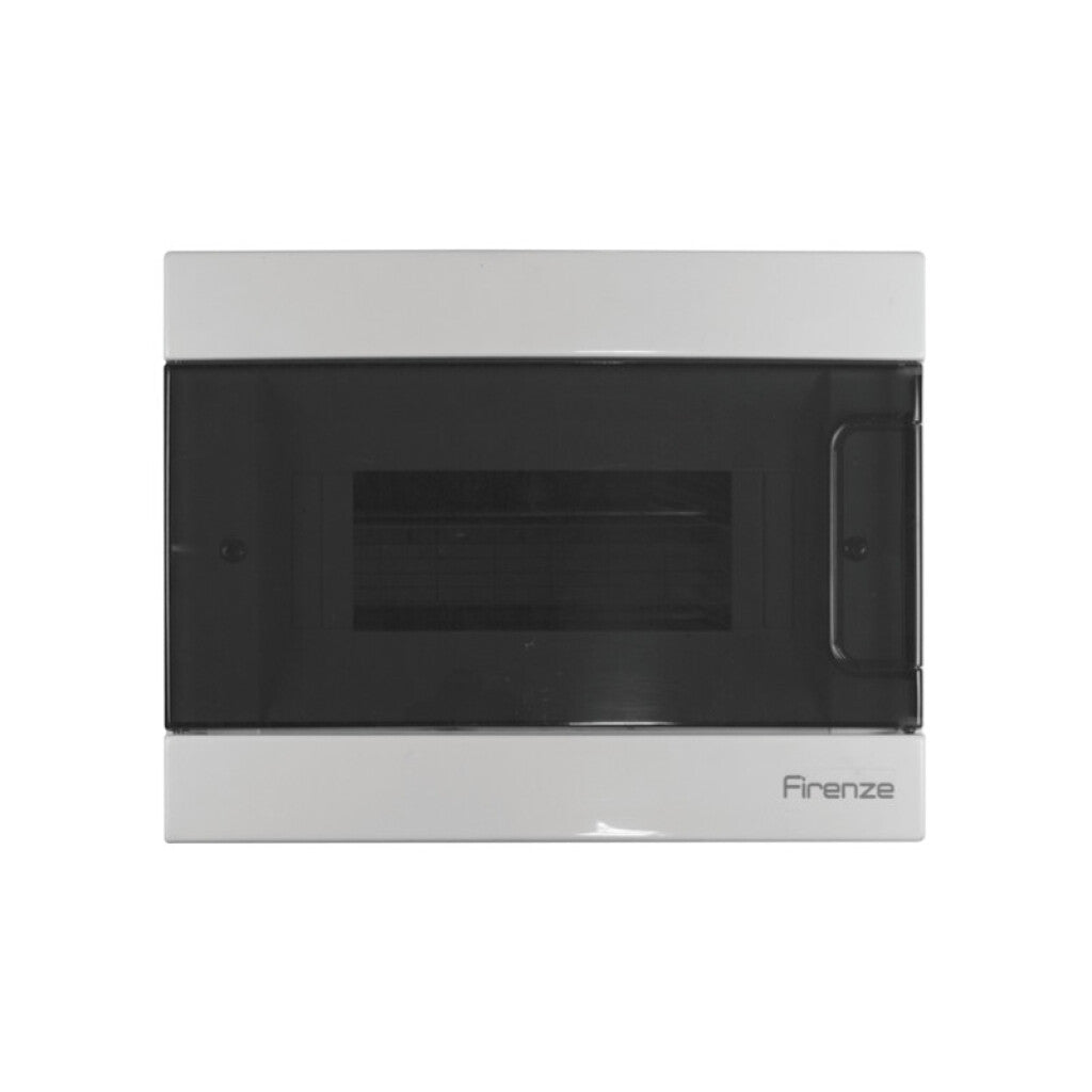 Tablero embutir 8 módulos, puerta fumé - Firenze - C10350
