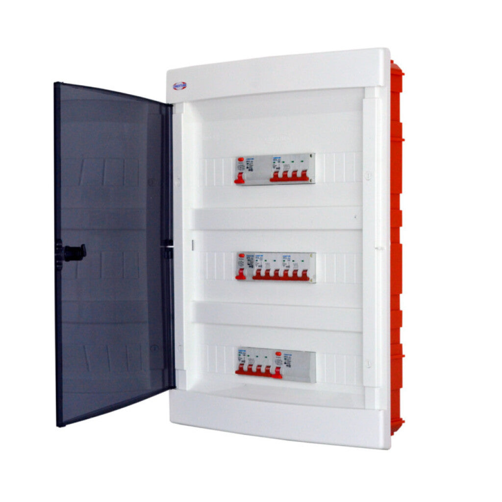 Tablero embutir DIN 54 mód. puerta fumé Luxury - CO7830