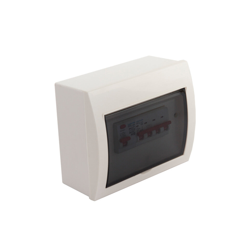 Tablero exterior 8 mód. DIN puerta fumé - CO7444