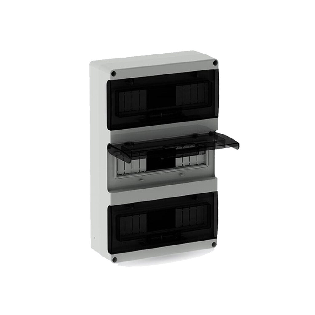 Tablero Luxury MAX riel DIN 36mod IP66 puerta fumé - CO7407